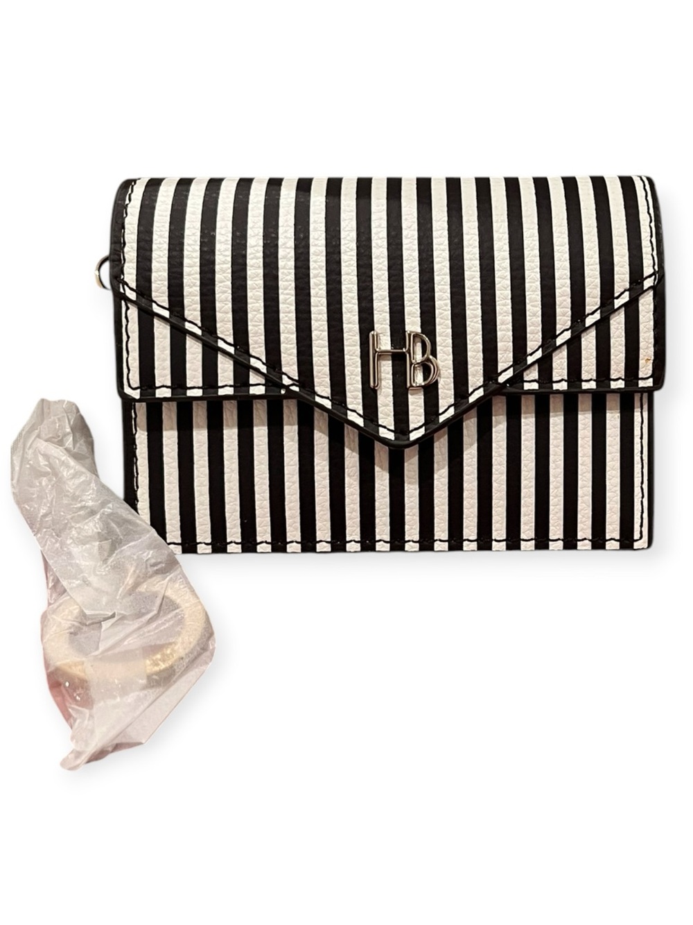Henri Bendel "Miss Bendel" Centennial Stripe Envelope Wallet / Coin Purse NWT - Picture 7 of 11